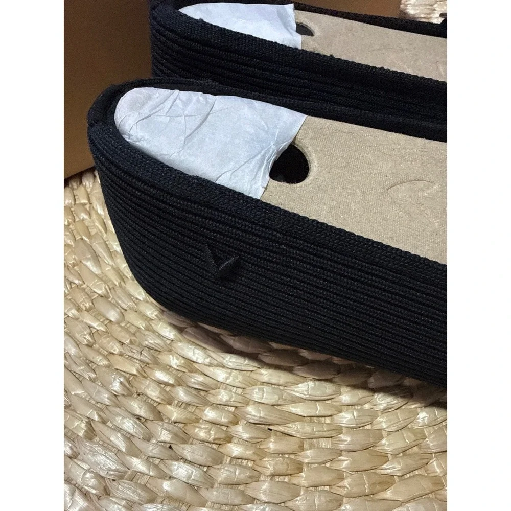 VIVAIA Mary Jane Knit Flats Comfortable Everyday Shoes Black EU/39 US/8